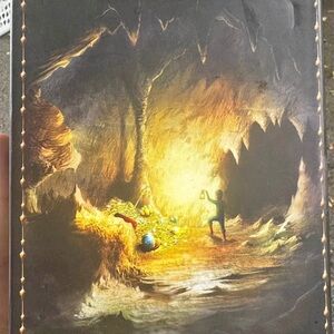 Golden Treasure Cave Board Game Art Print - Yellow & Brown